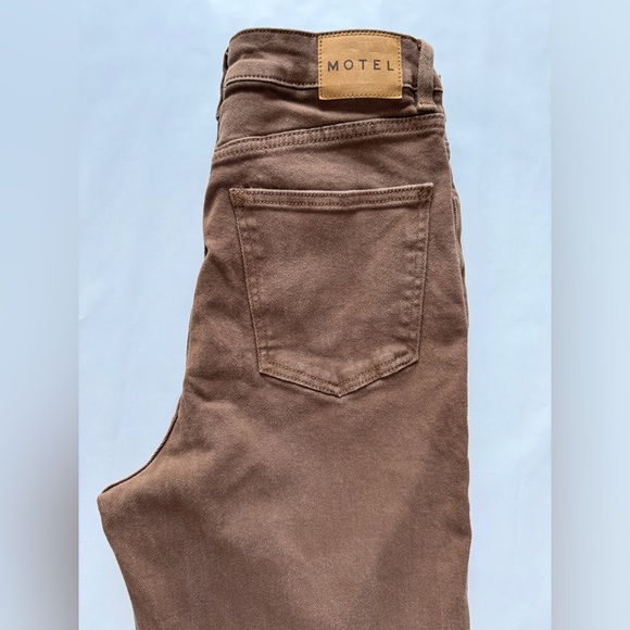 Motel brown straight leg jeans M - Picture 5 of 10